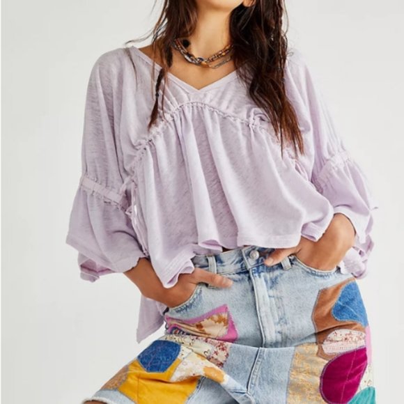 Free People Sand Storm Top Flounce Ethereal Size XSmall NWT - Picture 8 of 14